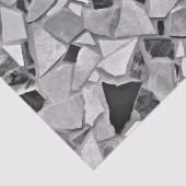 テラッツォエレガント白黒グレーパターンデザイン 薄葉紙 (詳細)