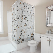 テラッツォコンサート:ヴィンテージ抽象デザイン シャワーカーテン (インサイチュ)