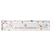 テラッツォピンクアップル先生 デスクネームプレート (正面)