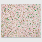 テラッツォレトロピンクグリーンヴィンテージパターンデザイン ラッピングペーパー (フラット)