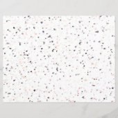 テラッツォレトロホワイトブラックピンクヴィンテージパターン (正面)