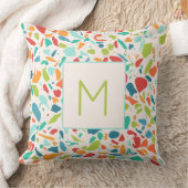 テラッツォ建築カラフルイニシャルデザイナー クッション (ブランケット)