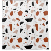 テラッツォ抽象芸術幾何学模様シャワーカーテン シャワーカーテン (正面)