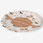 テラッツォ自然抽象芸術モダン ペーパープレート (アングル)