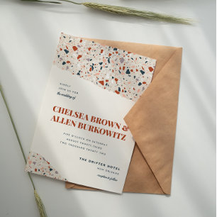 テラッツォ スラブ モダン ウェディング 招待状