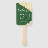 テラッツォ ボールド エスメラルダ マルチカラー アブストラクト ハンドファン (正面)