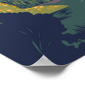 テラノバナショナルパークカナダトラベルアートヴィンテージ ポスター (角)