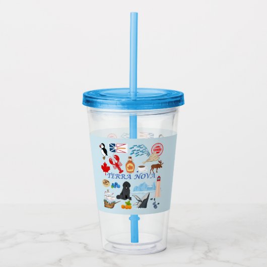 テラノバニューファンドランド アクリルタンブラー (正面)