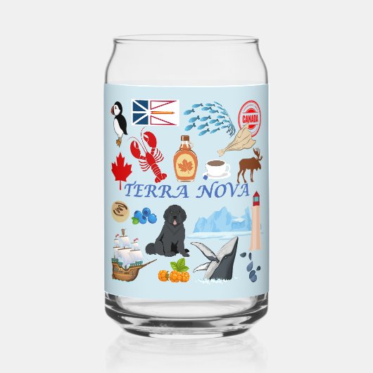テラノバニューファンドランド ガラス缶 (正面)