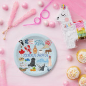 テラノバニューファンドランド ペーパープレート (パーティー)