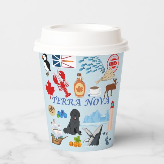 テラノバニューファンドランド 紙コップ (正面)