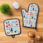 テラノバニューファンドランド 鍋つかみ&鍋敷きセット (トップダウン)