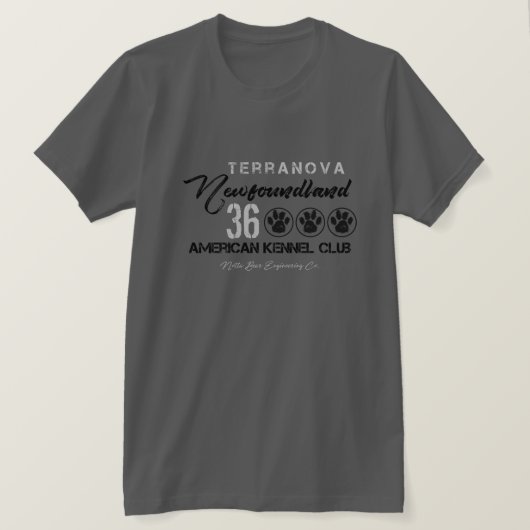 テラノバ・ニューファンドランドTシャツ Tシャツ (デザイン正面)