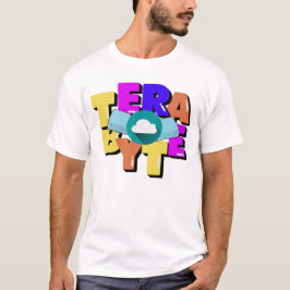 テラバイトのデジタルデータストレージサイズ Tシャツ
