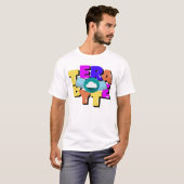 テラバイトのデジタルデータストレージサイズ Tシャツ (正面フル)