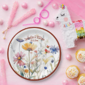 テラパーソナライズされたコッタ秋ワイルドフラワー結婚ズ ペーパープレート (パーティー)