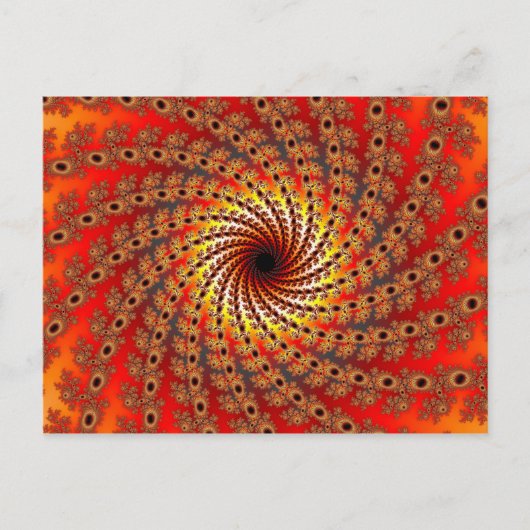 テラピンスピンフラクタルアート ポストカード (正面)