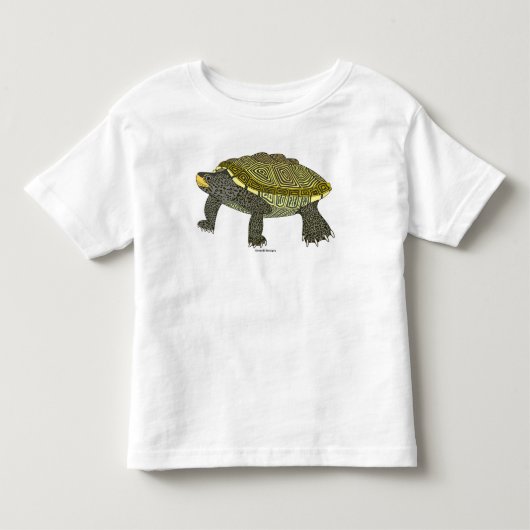 テラピン(白) - トドラーTシャツ (正面)