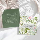 テラムコレクション |植物学プリント スクエア名刺