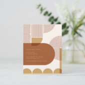 テラモダンコッタと金ゴールドのシェイプとライン セーブザデート (スタンド正面)