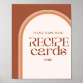 テラモダンコッタアー離れチのレシピカード ポスター (正面)