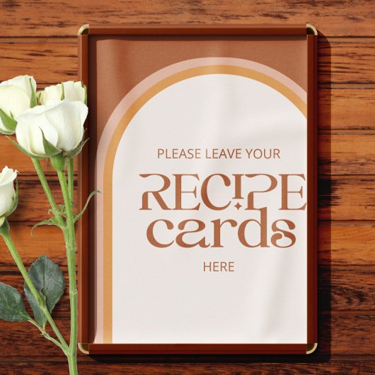 テラモダンコッタアー離れチのレシピカード ポスター