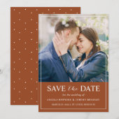 テラモダンコッタカラーシンプルミニマリスト写真 セーブザデート (正面/裏面)