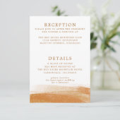 テラモダンコッタゴールドフォイルボホ結婚の詳細 エンクロージャーカード (スタンド正面)