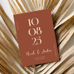 テラモダンコッタシンプルシッ結婚クス セーブザデート<br><div class="desc">ウェディングモダンは、シックなデザインとミニマエレガントリストのスタイルを特徴とする日付を保存する。</div>