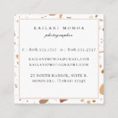 テラモダンコッタテラゾパターン スクエア名刺 (裏面)