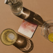 テラモダンコッタデザートボホ結婚の応援 スクエアペーパーコースター