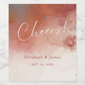 テラモダンコッタデザートボホ結婚の応援 ワインラベル (シングルラベル)