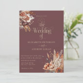 テラモダンコッタフローラ |秋結婚花 招待状 (スタンド正面)