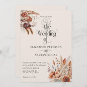 テラモダンコッタフローラ |秋結婚花 招待状 (正面/裏面)