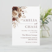 テラモダンコッタボヘミアンフローラ結婚ズ 招待状 (スタンド正面)