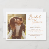 テラモダンコッタ夫人フォトブライダルシャワー 招待状 (正面)