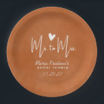 テラモダンコッタ・ミセス・ブライダルシャワー ペーパープレート<br><div class="desc">テラモダンコッタMsへミセスブライダルシャワー紙プレート</div>