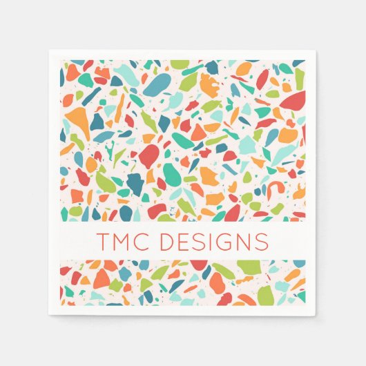 テラモダンッツォカラフルー建築名 スタンダードカクテルナプキン (正面)