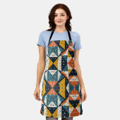 テラモダンッツォプリントエプロン エプロン (着用した状態)