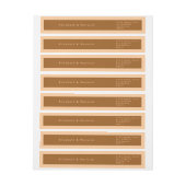 テラモダンミニマルシンプルコタ結婚 ラップアラウンドラベル (シート)