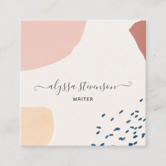 テラユニークコッタボ自然ホモダンスクエア スクエア名刺 (正面)