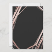 テラリウムバラ金ゴールドジオリニアチ結婚ックズ 招待状 (裏面)