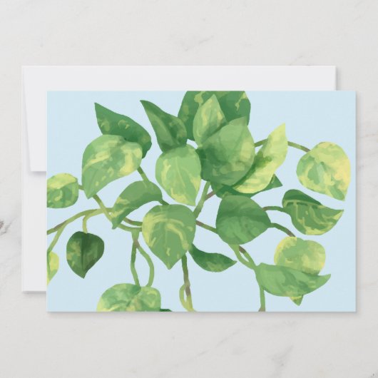 テラリウムパーティの招待状 招待状 (裏面)