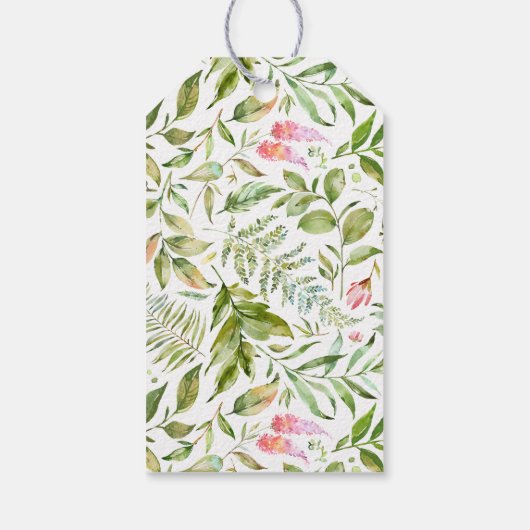 テラリウム幾何学的な水のカラー結婚式の引き出物 ギフトタグ (裏面)