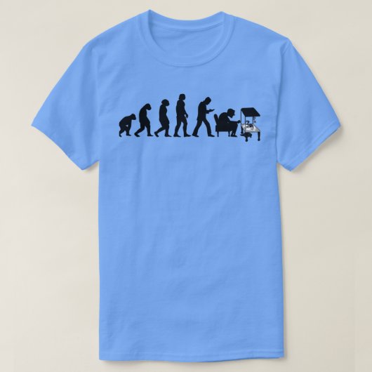 テラリウム水族館爬虫類進化テラリウム Tシャツ (デザイン正面)