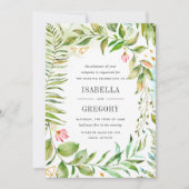 テラリウム結婚式招待状 招待状 (正面)