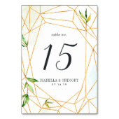 テラリウム |テーブパーソナライズされたル番号カード テーブルナンバー (正面)