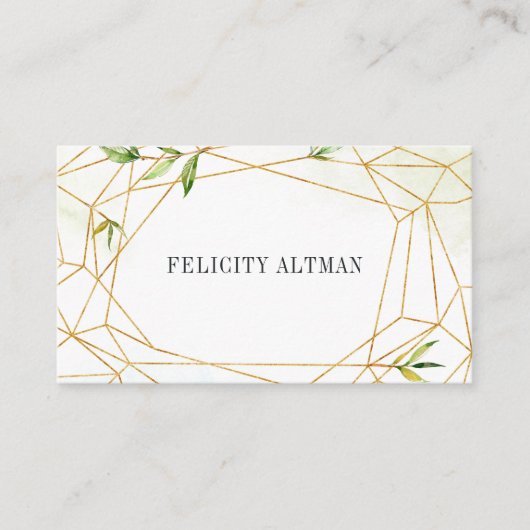 テラリウム |幾何学植物学 名刺 (正面)