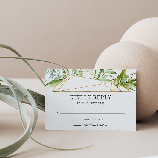 テラリウムRSVPカード 出欠カード