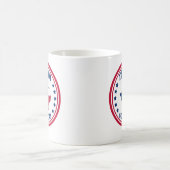 テラリコでテキサス赤白青選挙 コーヒーマグカップ (中央)